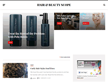 Tablet Screenshot of hairscope.co.za